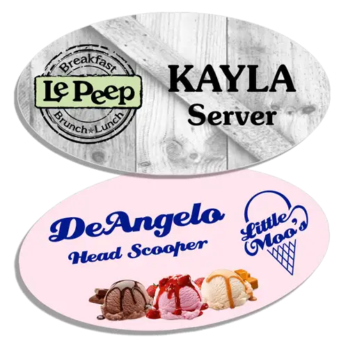 Food Service Name Badges